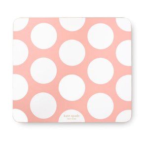 kate spade peach jumbo dot mouse pad nwt